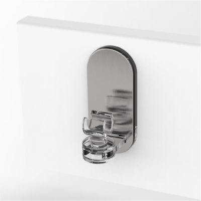 Lot de 2 supports sans perçage barre de vitrage Petite fenetre 8 mm