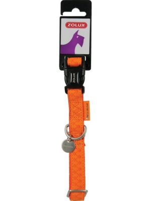 Collier réglable Mc Leather 15mm orange