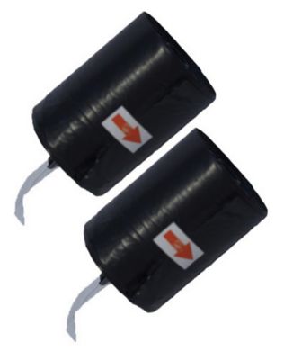 Recharge sacs à déjection, 2 lots de 20 sacs, noir