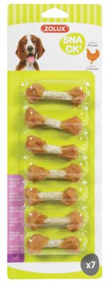 Haltère à mâcher au poulet (lot de 7)