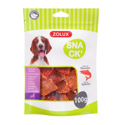 Pavés au saumon, sachet de 100g, pour chien