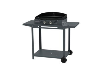 Plancha gaz acier sur chariot Le Marquier - Le Marquier