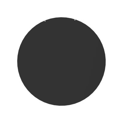 Plaque de sol Ronde Le Marquier noire