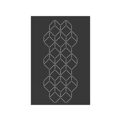 Plaque murale Le Marquier Arty noire