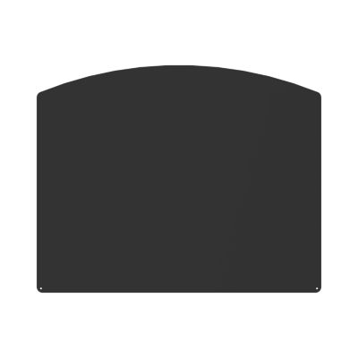 Plaque de sol Demi-ronde Le Marquier noire