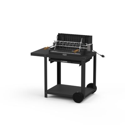 Barbecue charbon sur chariot Mendy noir 54 x 32 cm Le Marquier - Le Marquier