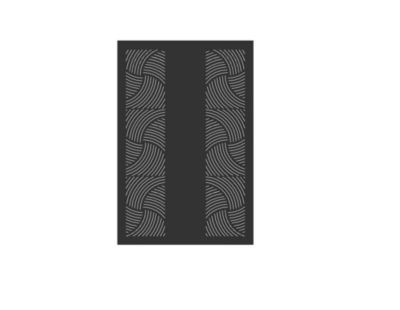 Plaque de protection murale Le Marquier Arty l. 80 x H. 120 cm noire