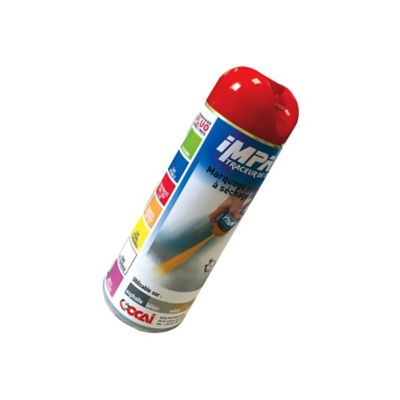 Traceur de chantier Ocai rouge forte luminescente