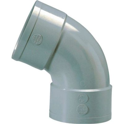 Raccord PVC coudé 67 degrés30 Diamètre 80 mm Double emboîture Girpi