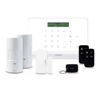 Kit de protection alarme connectée sans fil détecteurs mouvementouverture HomeSecure Avidsen 127055
