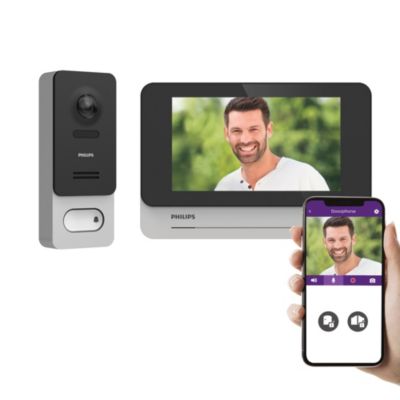 PHILIPS WelcomeEye Wireless Visiophone Connecté sans Fil Interphone Vidéo Batterie Rechargeable Écran Tactile 7 Pouces Portée Caméra Vision Nocturne Application Smartphone - vue 2