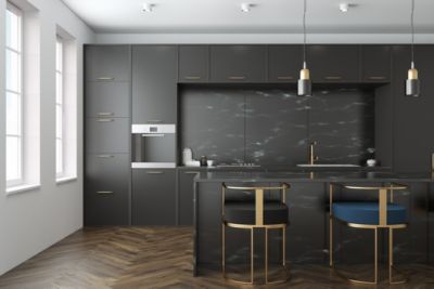 Crédence aluminium pierre de lave 120 x 80 cm