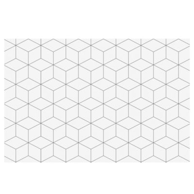 Crédence aluminium motif géométrique 120 x 80 cm