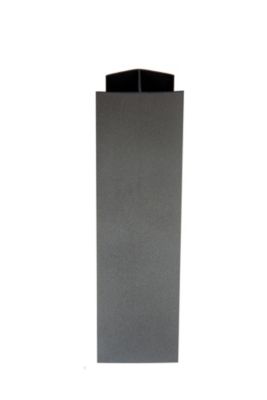 Raccord jonction droite de plinthe de cuisine Nordlinger 16/19 mm, gris x 4
