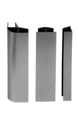 Kit de raccords de plinthe de cuisine (2AG + 2H + 2U) Nordlinger 16/19 mm, gris