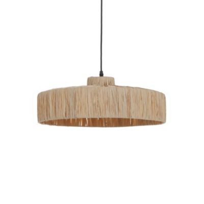 Suspension Rafia IP20 Ø40 x H.17 cm Lussiol raphia naturel