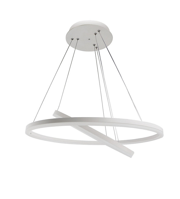 Suspension LED Seynave Nelia blanc l.60 cm Suspension LED Seynave Nelia blanc l.60 cm