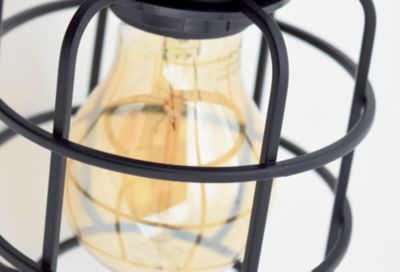 Patère spot E27 40W Seynave Wayne noir L.1,1 x L.1,7 x H.1.8 cm