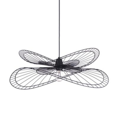 Suspension E27 Magdalena noir 40W IP20 Ø60 x H.24,5 cm