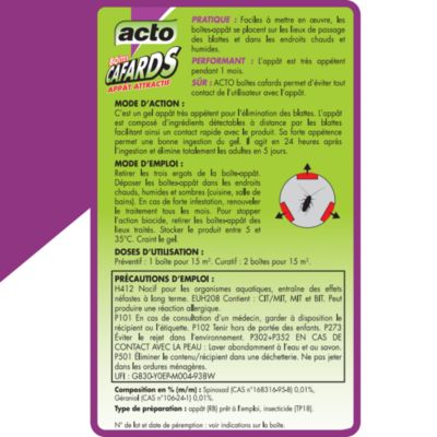 2 boîtes appat cafards