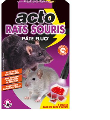 Pâte appât fluorescente rats ACTO - vue 2