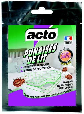 Plaquette Acto anti punaises de lit