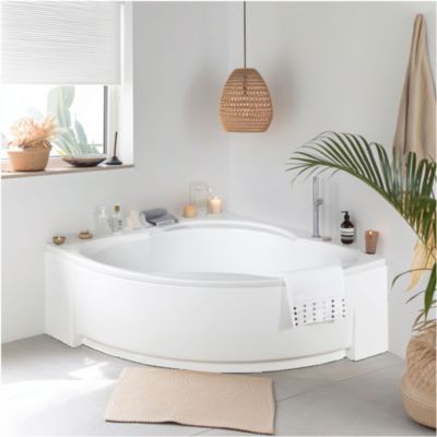 Baignoire d'angle 140 x 140 cm Giverny sans tablier Valentin