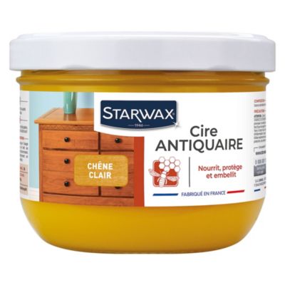 Starwax - Cire antiquaire pâte bois ciré chêne clair Starwax 375ml