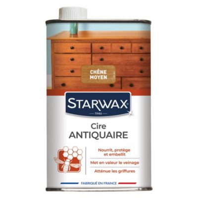 Starwax - Cire antiquaire liquide bois ciré chêne moyen Starwax 500ml