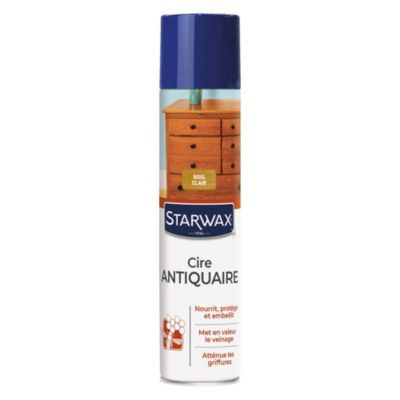 Starwax - Cire antiquaire aérosol bois ciré clair Starwax 300ml