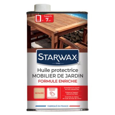 Starwax - Huile extérieure protectrice teck et bois exotiques 500ml