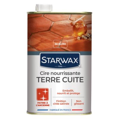 Starwax - Cire tomettes et terres cuites incolore Starwax 1L