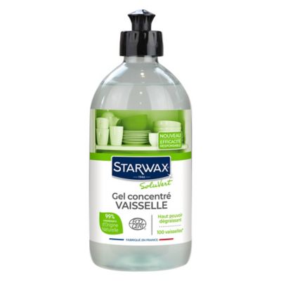 Starwax - Liquide vaisselle gel concentré SoluVert Starwax 0,5L