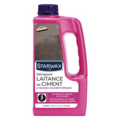 Starwax - Décapant laitance de ciment carrelages Starwax 1L
