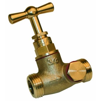QUICK PLOMBERIE Robinet d'arrêt à clapet mâle / mâle 12 x 17 mm 12 x 17 mm