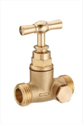 QUICK PLOMBERIE Robinet d'arrêt purgeur 2 bouchons mâlemâle 15 x 21mm