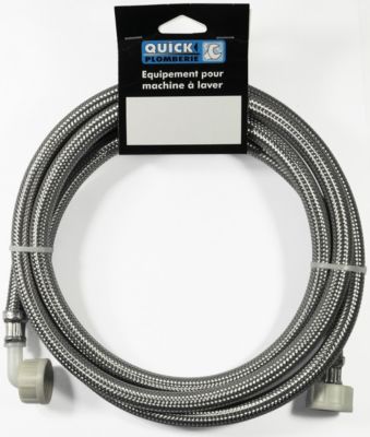 QUICK PLOMBERIE Flexible de raccordement inox coudé 250 cm FF 20X27