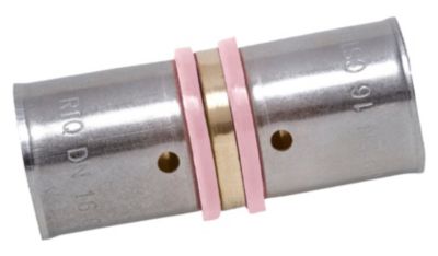 QUICK PLOMBERIE Raccord droit à sertir laiton D.12 pour tube en per