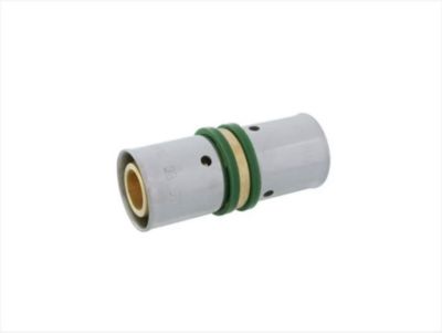 QUICK PLOMBERIE Raccord droit à sertir laiton D.16 pour tube en per