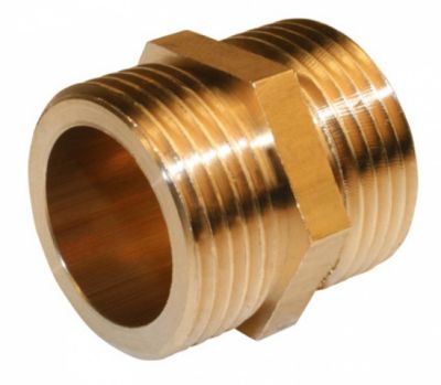 QUICK PLOMBERIE Mamelon à visser laiton 33 x 42 pour tube en cuivre