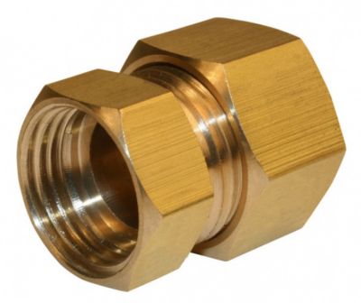 QUICK PLOMBERIE Manchon biconique laiton F 12 x 17 pour tube en cuivre