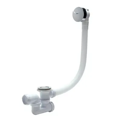 Vidage baignoire à câble avec siphon Wirquin