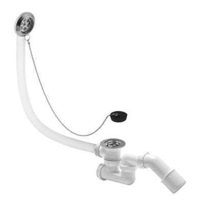 Siphon pour baignoire avec bouchon et trop-plein Wirquin