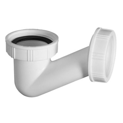 Siphon pour baignoire gain de place blanc 40mm Wirquin