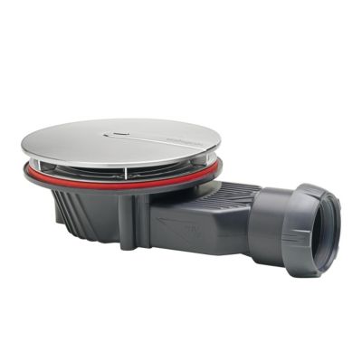 Bonde de douche Wirquin SLIM + ø40 mm dôme métal