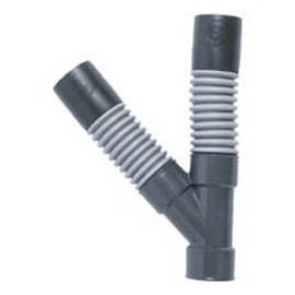Raccord d'évacuation souple PVC Y Wirquin ø40 mm à coller