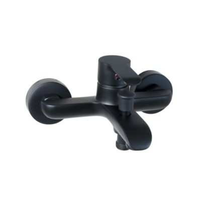 Mitigeur bain/douche mural  noir mat  Kramer King