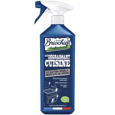 Dégraissant cuisine au savon noir et cristaux de soude Ecocert 750ml Briochin professionnel - Briochin