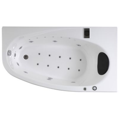 Baignoire balnéo angle droit Sargas 160 x 90 cm