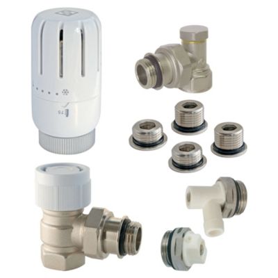 Kit radiateur thermostatique compact T301 équerre universel